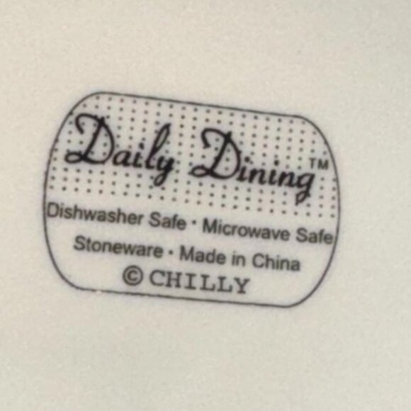 Snowman & Snowflake Plate 7" Stoneware Daily Dining Microwave & Dishwasher Safe - Picture 3 of 3